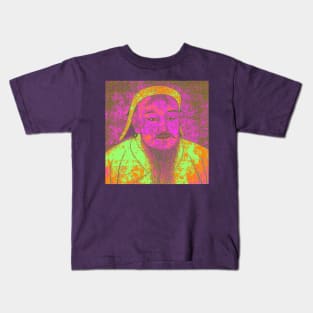 Genghis Khan Portrait Kids T-Shirt